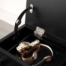 Portable Garment Rack, Clothes Valet Stand With Storage Organizer