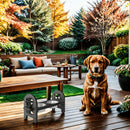 Adjustable Pet Bowl Travel Ready HDPE Durable Poly Lumber Recycled