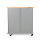 Yohaan - Contemporary Kitchen Cart With Wheels