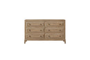 Queen Canopy Bedroom Set With A 2 Drawer Nightstand A Modern Dresser With Poster Mirror And A Door Chest - Sand