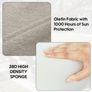 High Back Patio Chair Cushions For Garden (Set of 2)