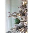 Christmas Ball Ornaments, Glass Decorative Hanging Ball Christmas Tree Ornaments, For Holiday Party Decorations (Set of 6) - Green