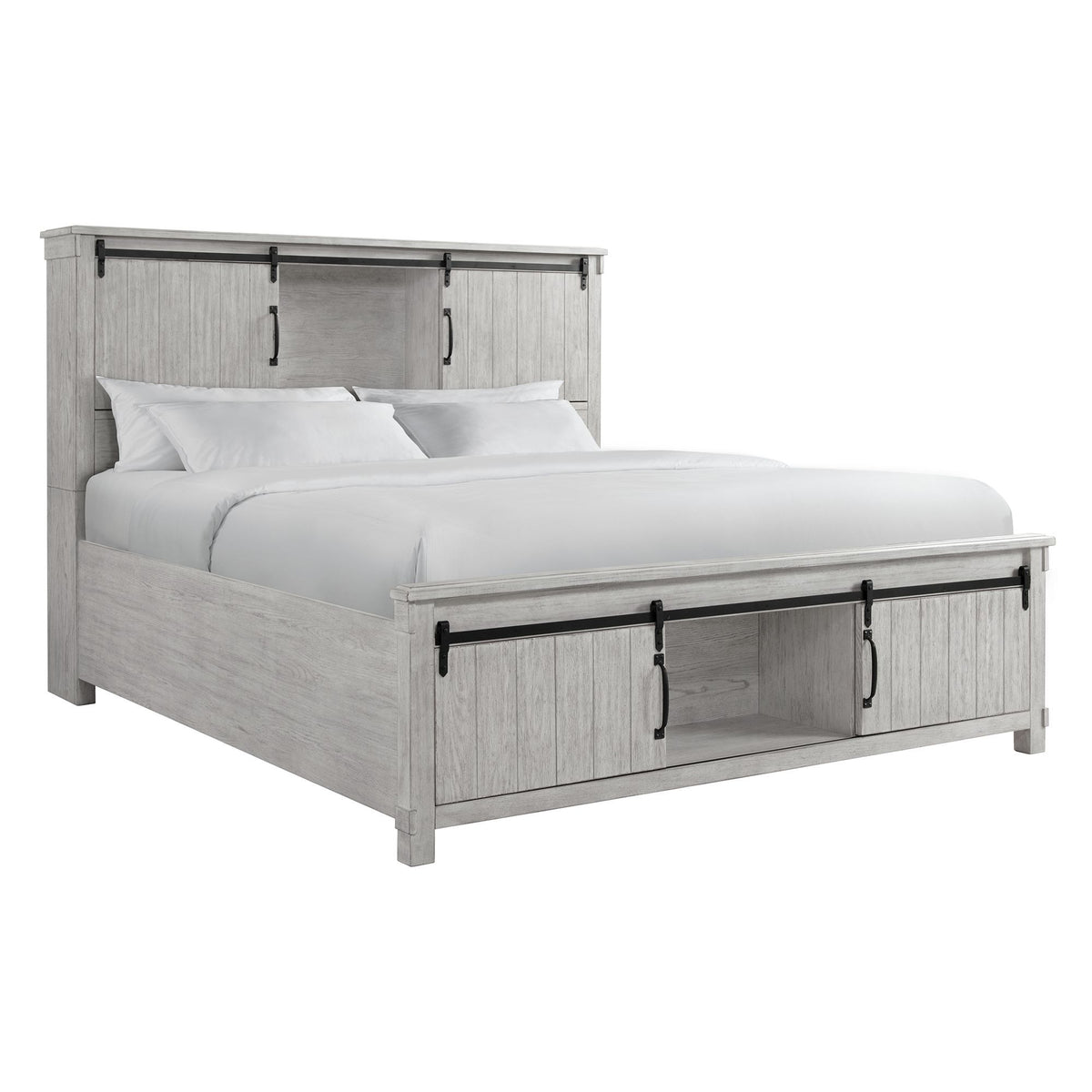 Scott Platform Storage Bed in Dark Brown by Elements International, view 3