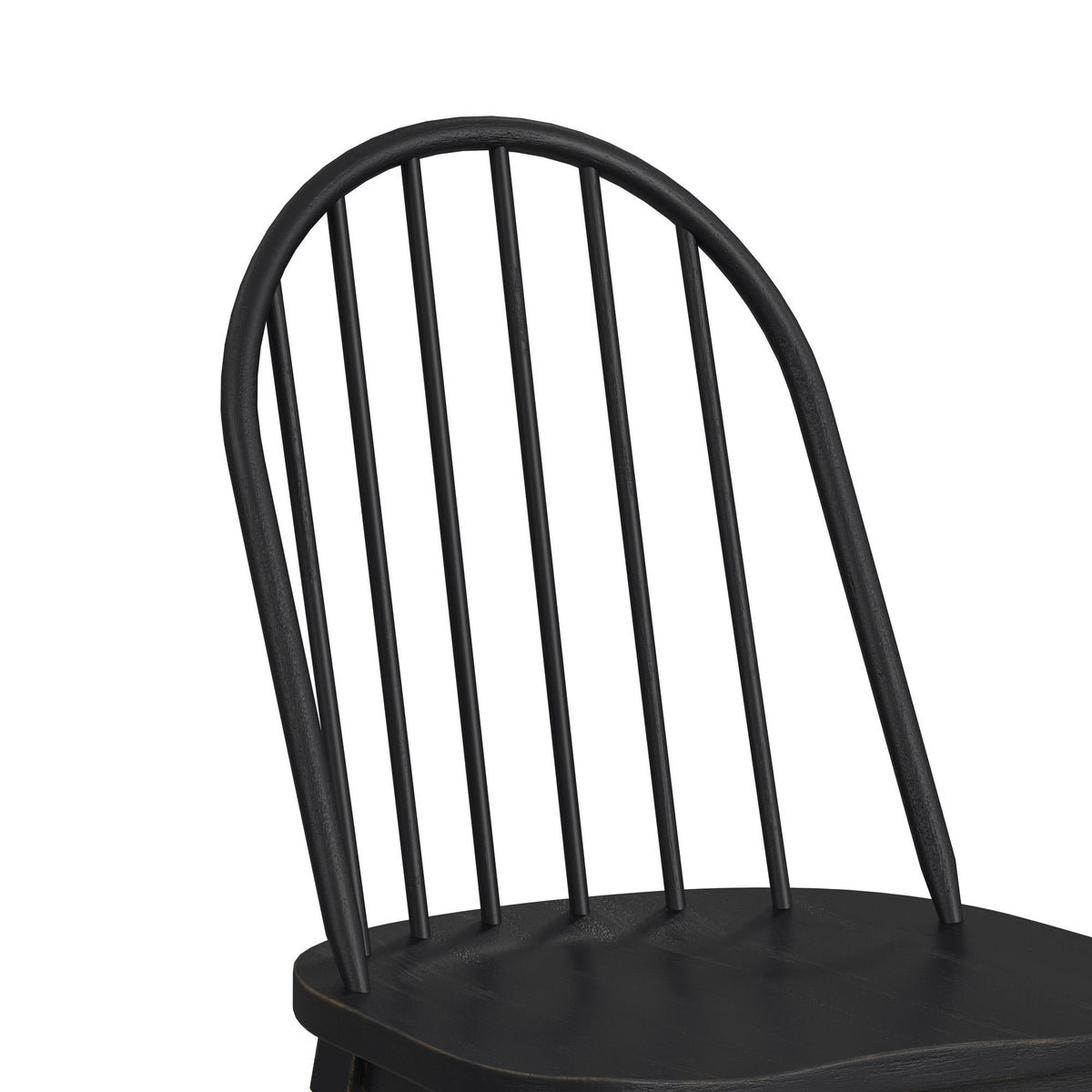 Heritage Standard Height Dining Set in Black by Elements International, view 7