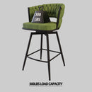 Bar Stool 360 Swivel With Back Footrest