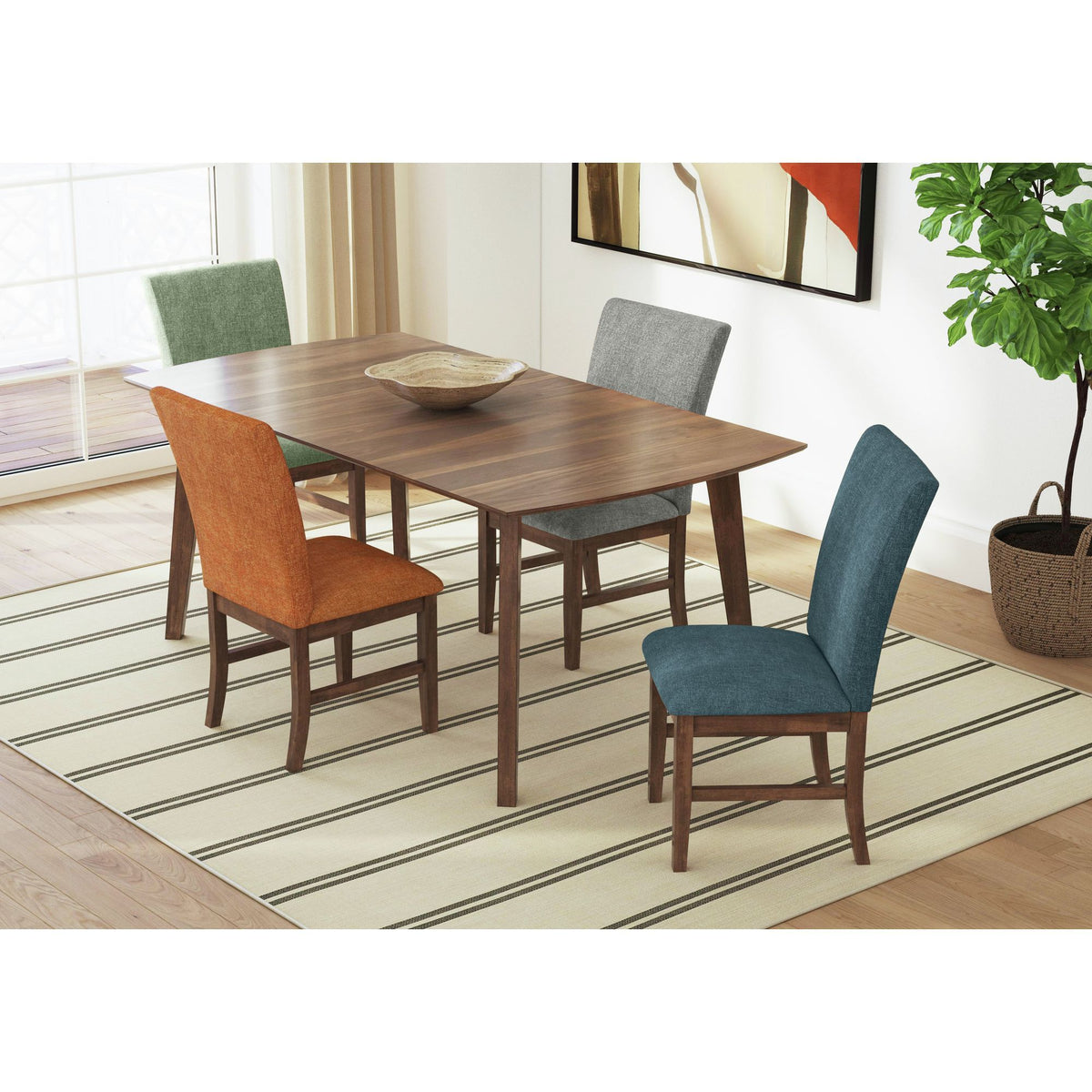 Santa Barbara Rectangular Dining Table in Walnut by Elements International, view 3