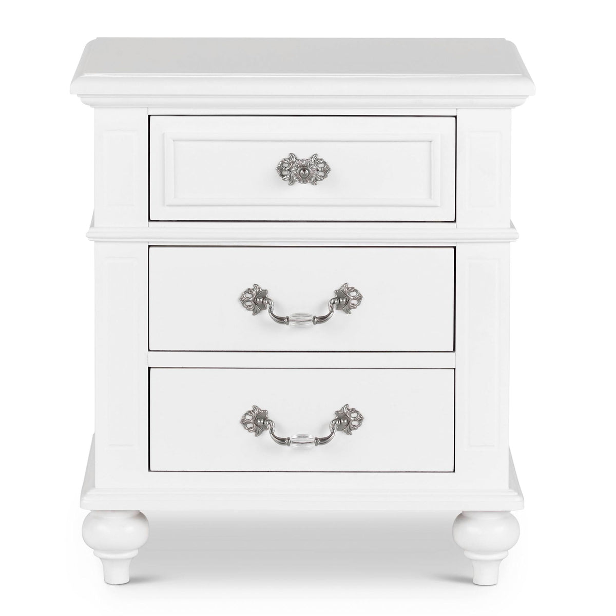 Alana Nightstand in White by Elements International, view 2