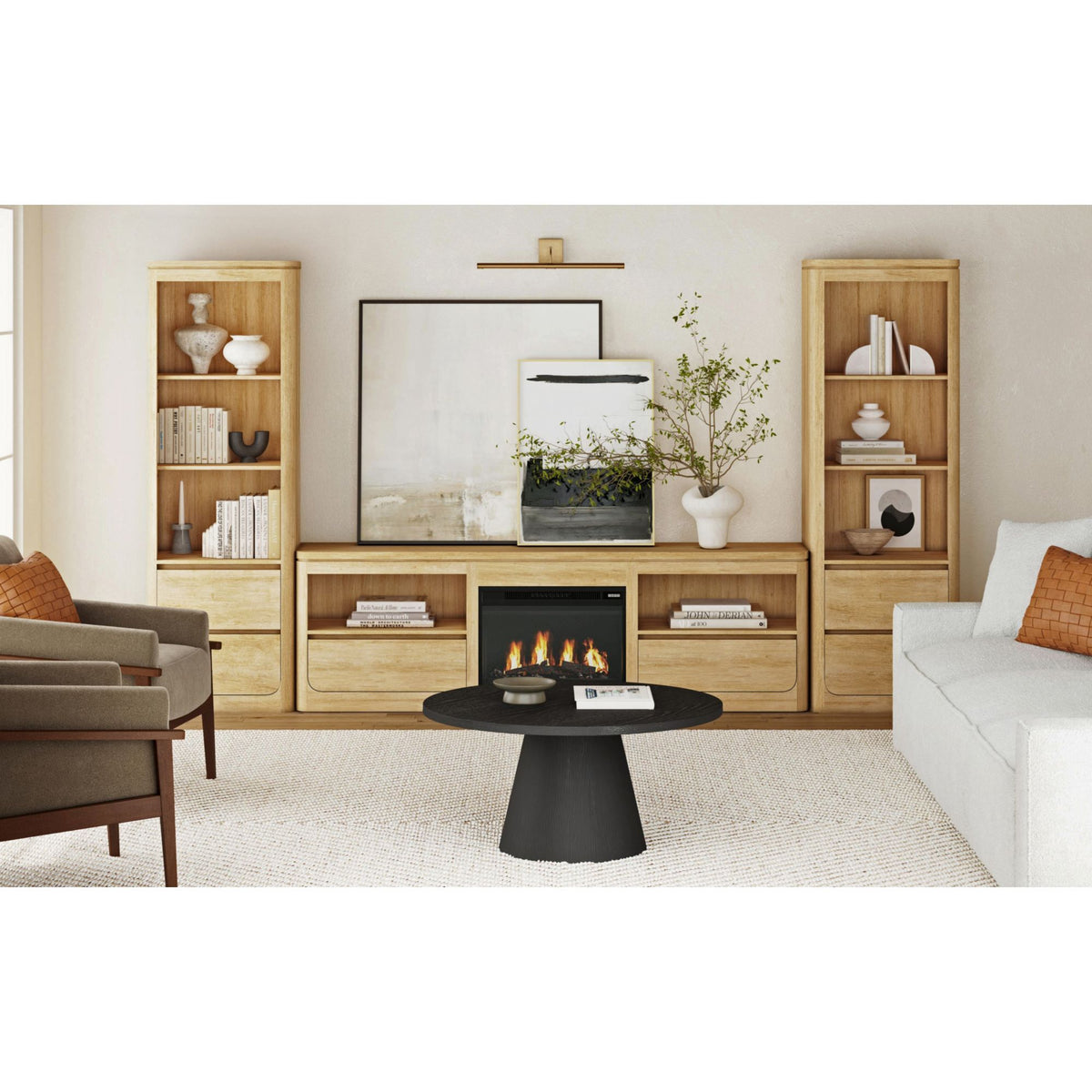 Rosalie TV Console in Black by Elements International, view 10