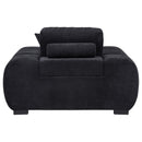 Octavia - Fabric Upholstered Track Arm Accent Chair
