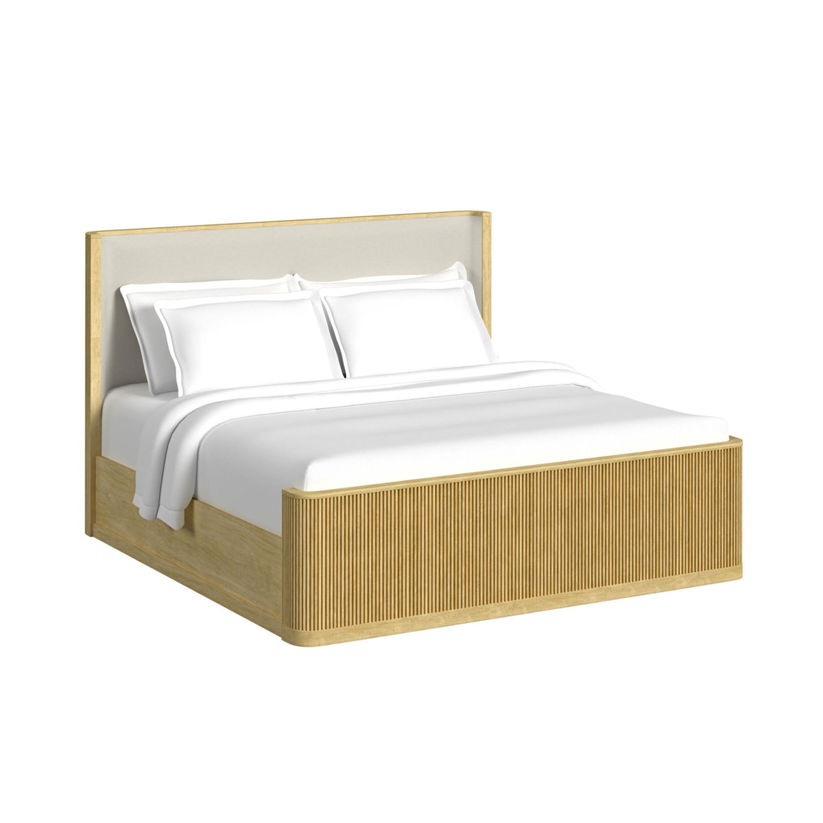 Sylvie Upholstered Bed in Dark Brown by Elements International, view 2