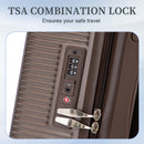 20" / 24" / 28" 3 Pieces / Set Spinner Wheel Luggage, Carry On Suitcase, Matching Color, TSA Combination Lock