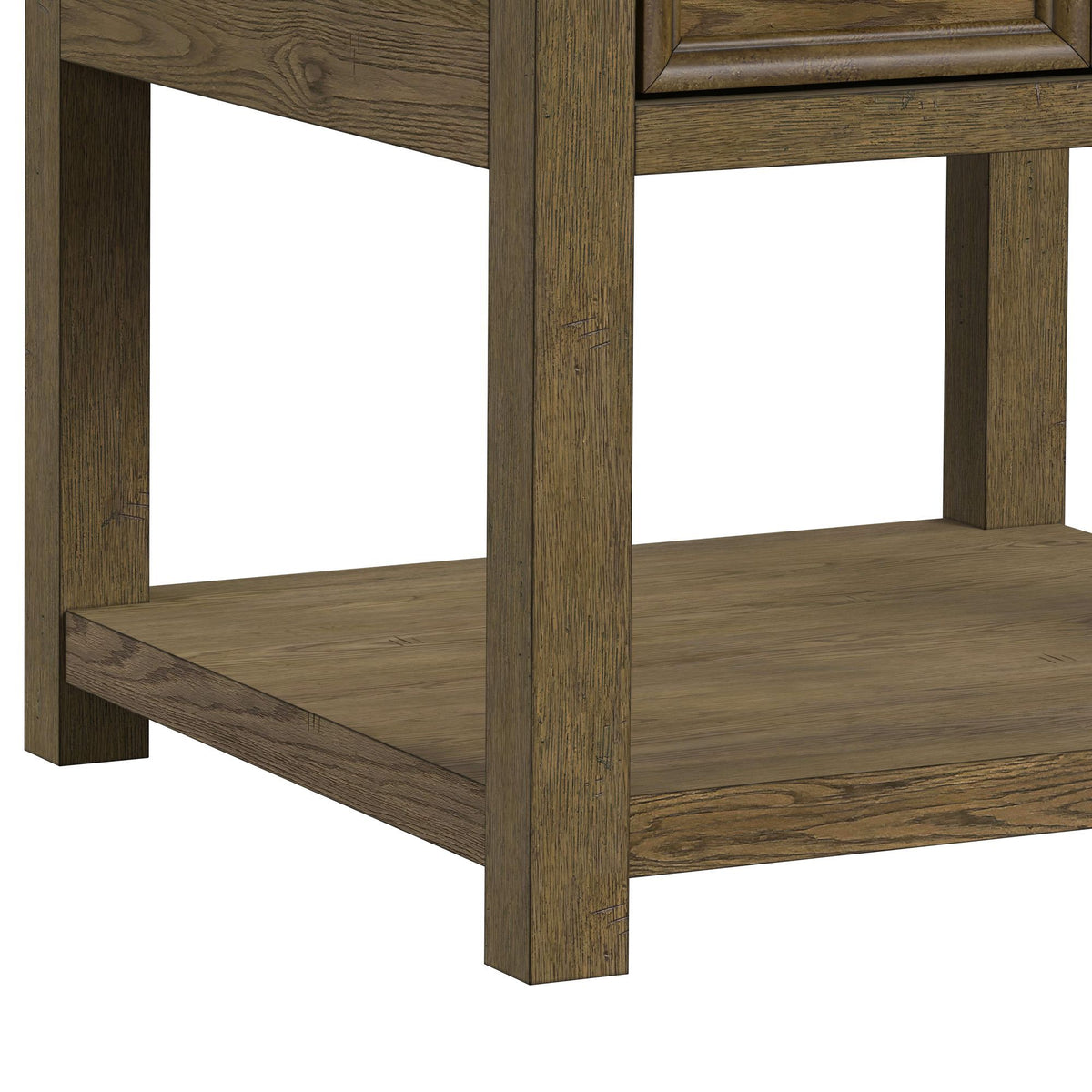 Heritage & Home Table in Light Brown by Elements International, view 4
