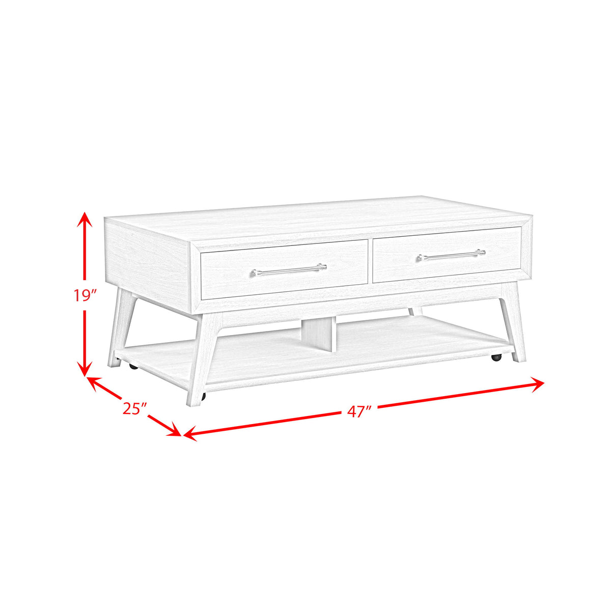 Westland Occasional Table Set in White by Elements International, view 4