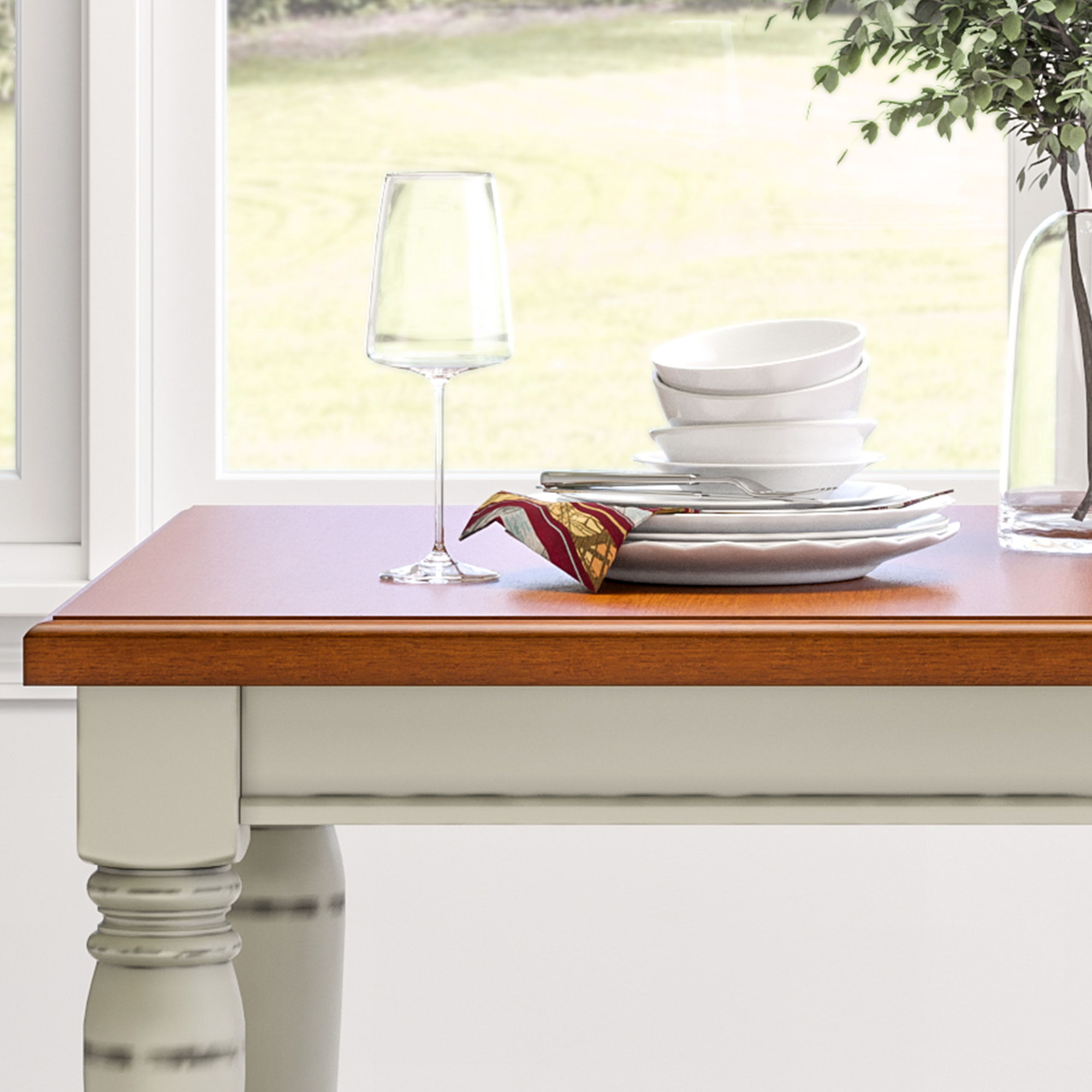 Monarch - Dining Table - White