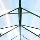 Polycarbonate Greenhouse, Heavy Duty Outdoor Aluminum Walk-In Green House Kit With Rain Gutter, Vent And Door For Backyard Garden