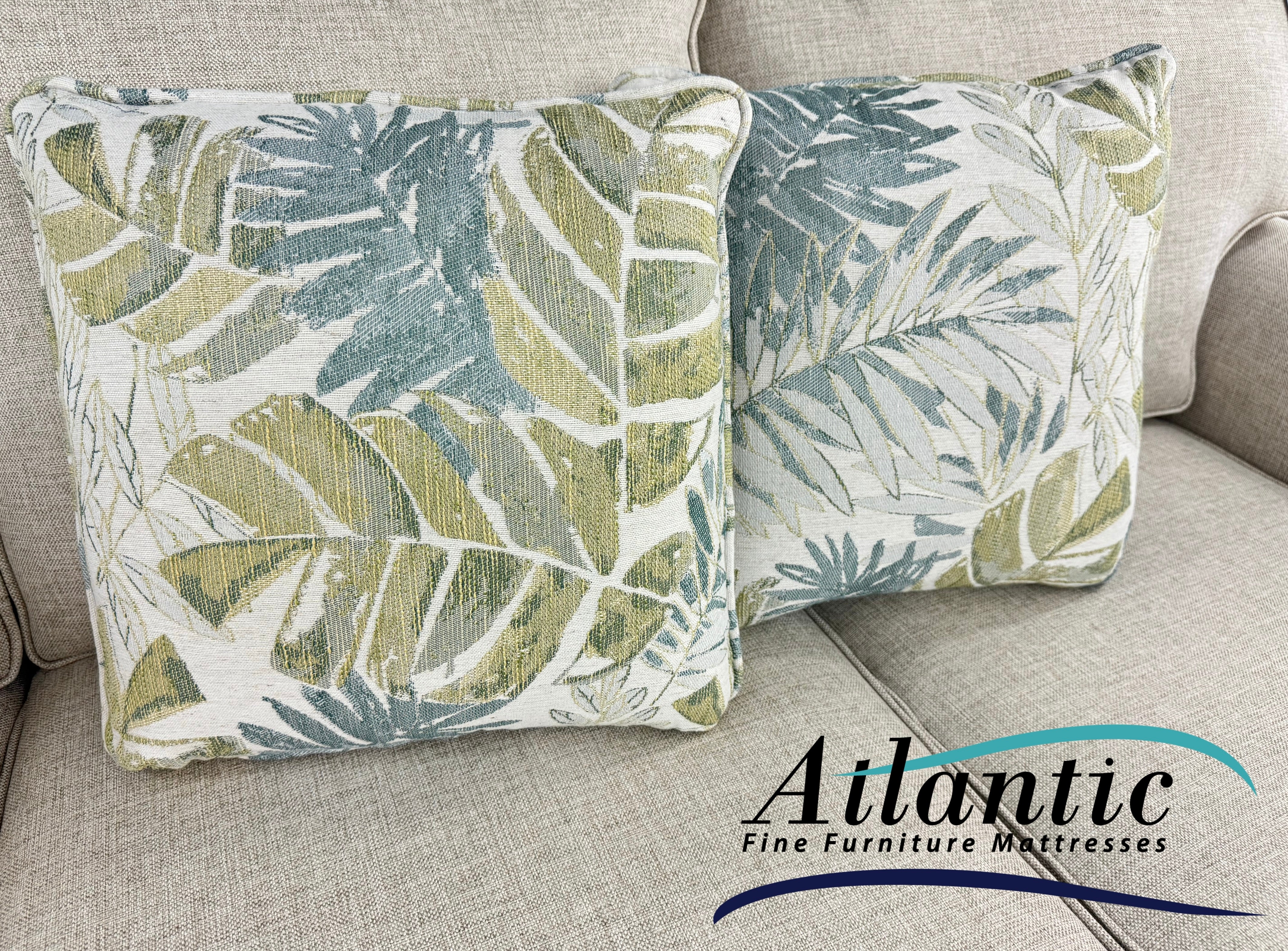 Coastal Throw Pillows-IRISH SPRING - Set of Two