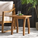 Kinesis - Outdoor Side Table With Slatted Top And Wood Frame