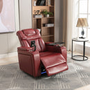 270 Degree Swivel Power Recliner With Tray Table, Phone Holder, Cup Holder, USB Port