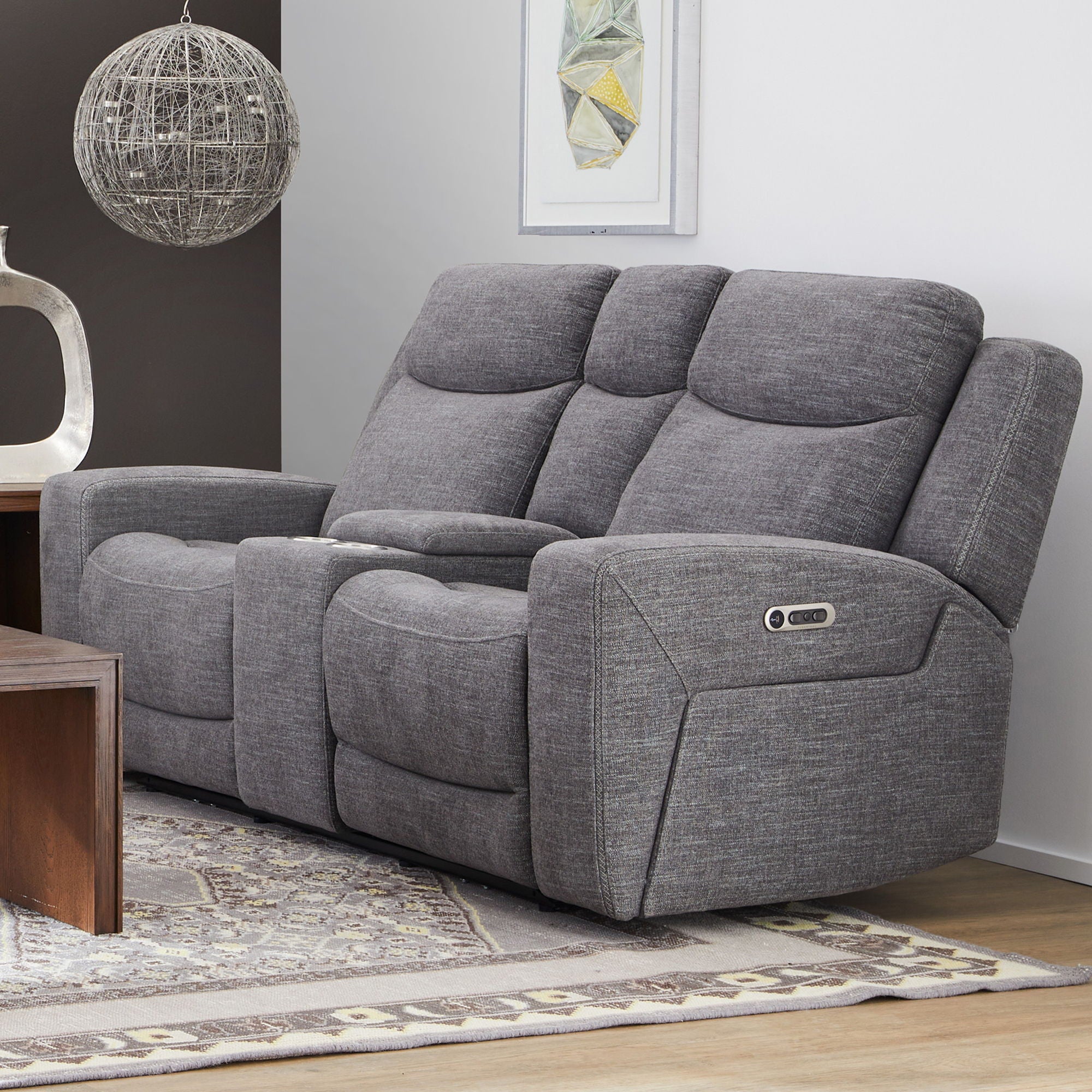 Ridge - Power Reclining Loveseat With Console And Power Headrests