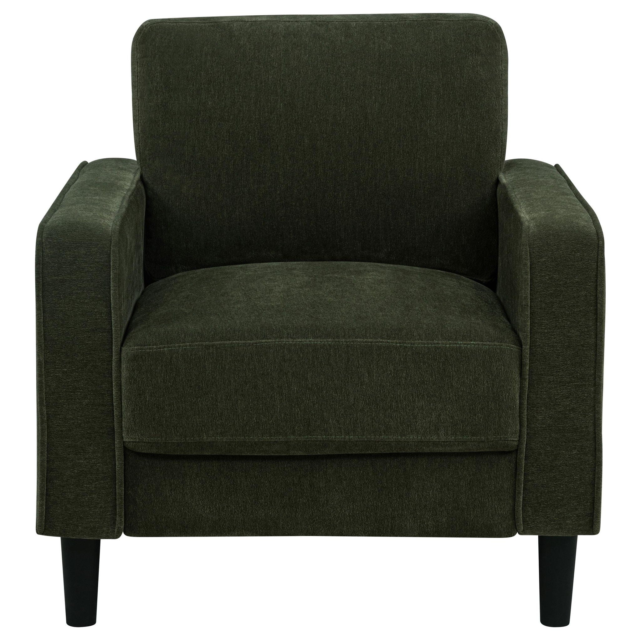 Ruth Fabric Upholstered Track Arm Accent Chair Matcha Green - Atlantic Fine Furniture Melbourne FL