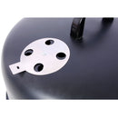 Heavy Duty Round Bbq Grill 17" Steel Charcoal Smoker For Outdoor Cooking - Black