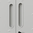 Metal Wall Mounted Tool Storage Cabinet With Locking Door, 1 Shelf & 1 Drawer