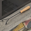 Outdoor Wood Bruning Magnesium Oxide Fire Pit With Lid