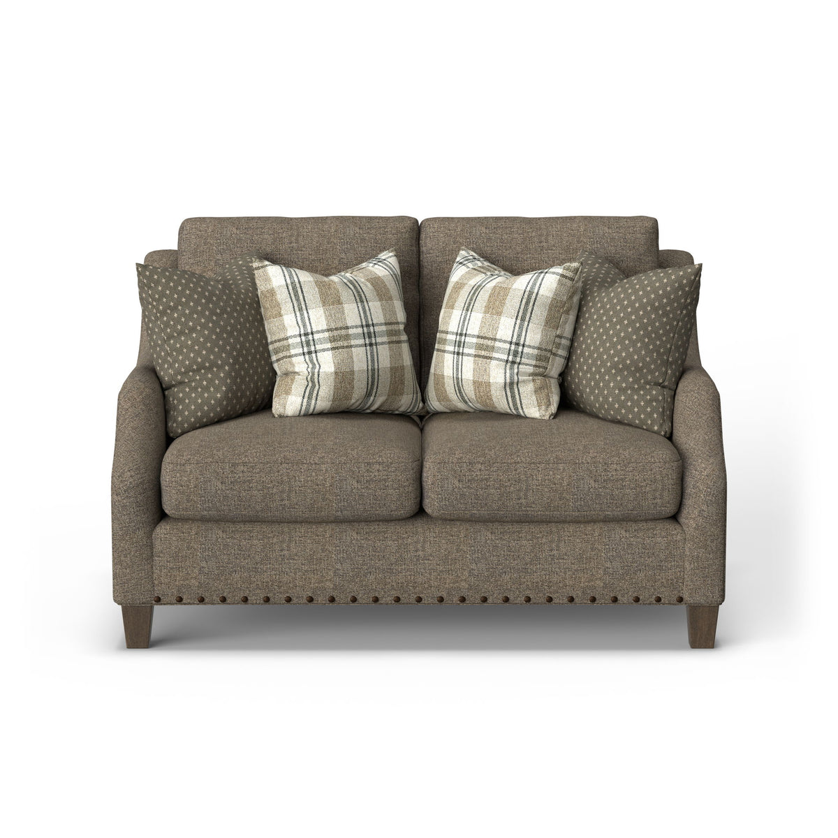 Gianna - Fabric Loveseat With Nailhead Trim