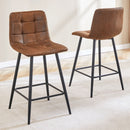 Bar Chair Set Comfortable With Metal Legs And Ergonomic Design