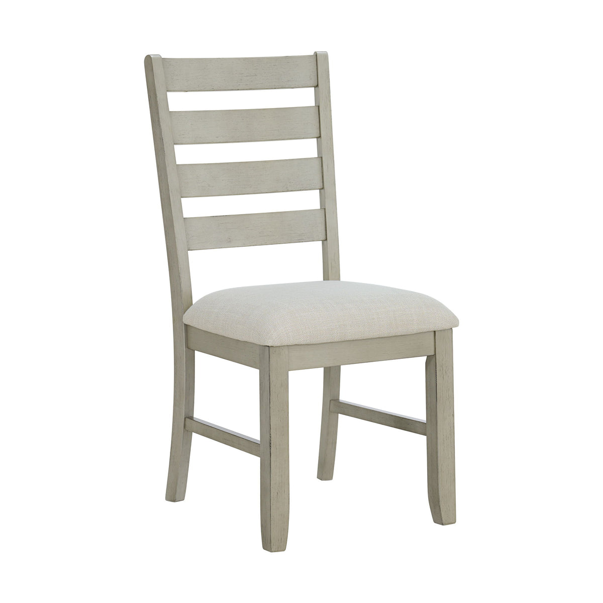 Farmington Ladder Back Dining Side Chair (Set of 2) in Washed Stone / Light Beige by Elements International, view 4