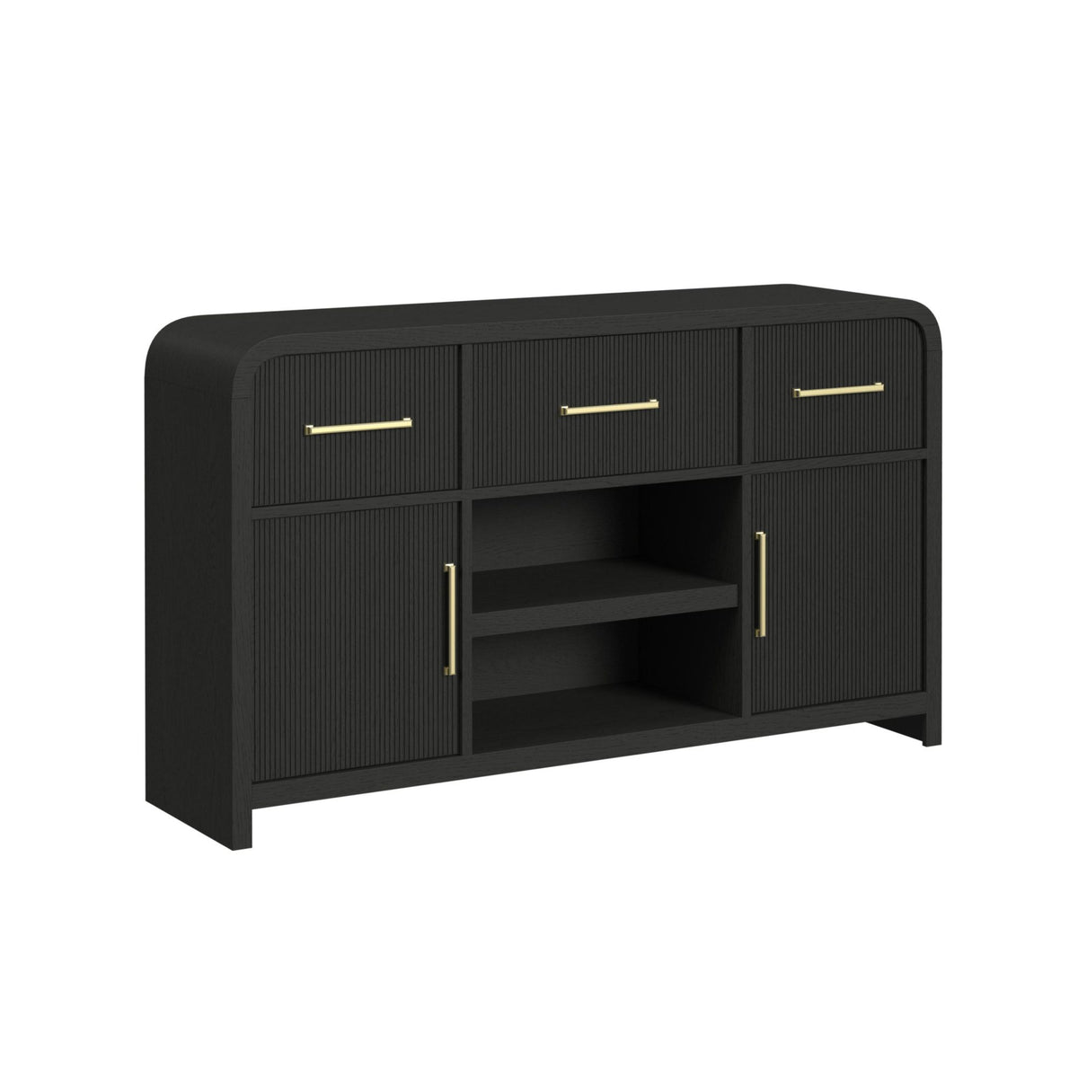 Ridgemont Server in Black by Elements International, view 2