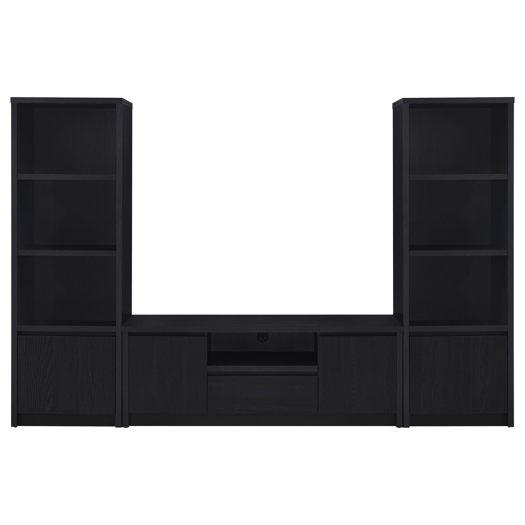 Winfield 60-inch 2-door TV Stand Media Console Black