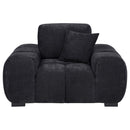 Octavia - Fabric Upholstered Track Arm Accent Chair