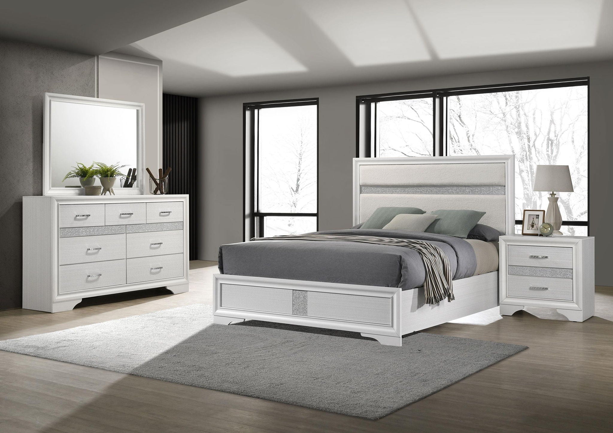 Miranda 4-piece Full Bedroom Set White