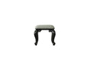 House Delphine - Stool - Ivory Fabric & Charcoal