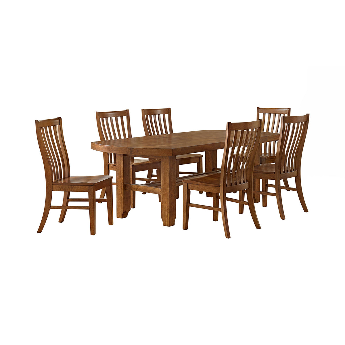 Gage Standard Height Dining Set in Light Brown by Elements International, view 2