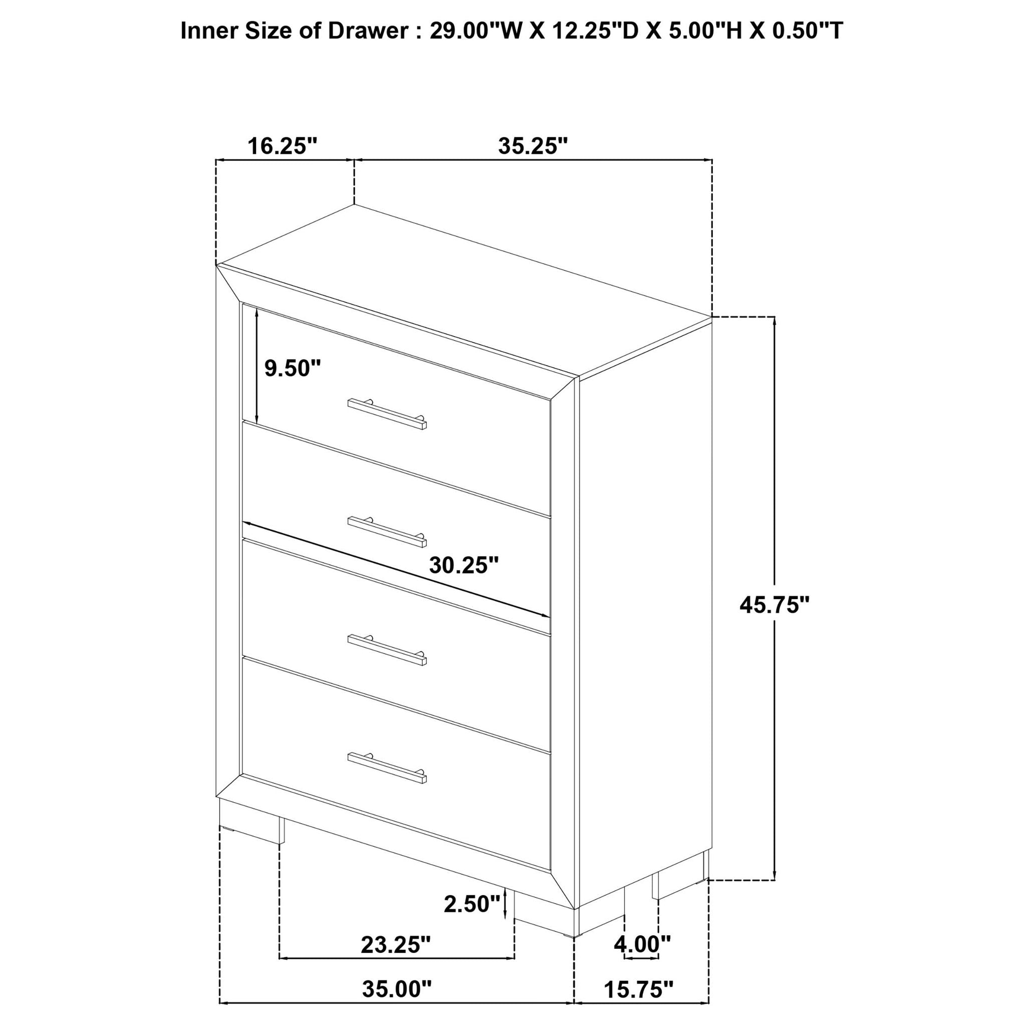 Arielle 5-piece Queen Bedroom Set Light Oak