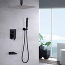 Wall Mount Shower System With High Pressure 10" Shower Head And Handheld