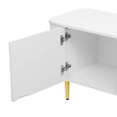 Minimalist TV Stand For TVs Up To 85", Modern Entertainment Center Media Console With 4 Spacious Cabinets For Living Room