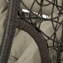 Kylie - Boho Style Hanging Basket Chair Rattan With Water Resistant Cushions