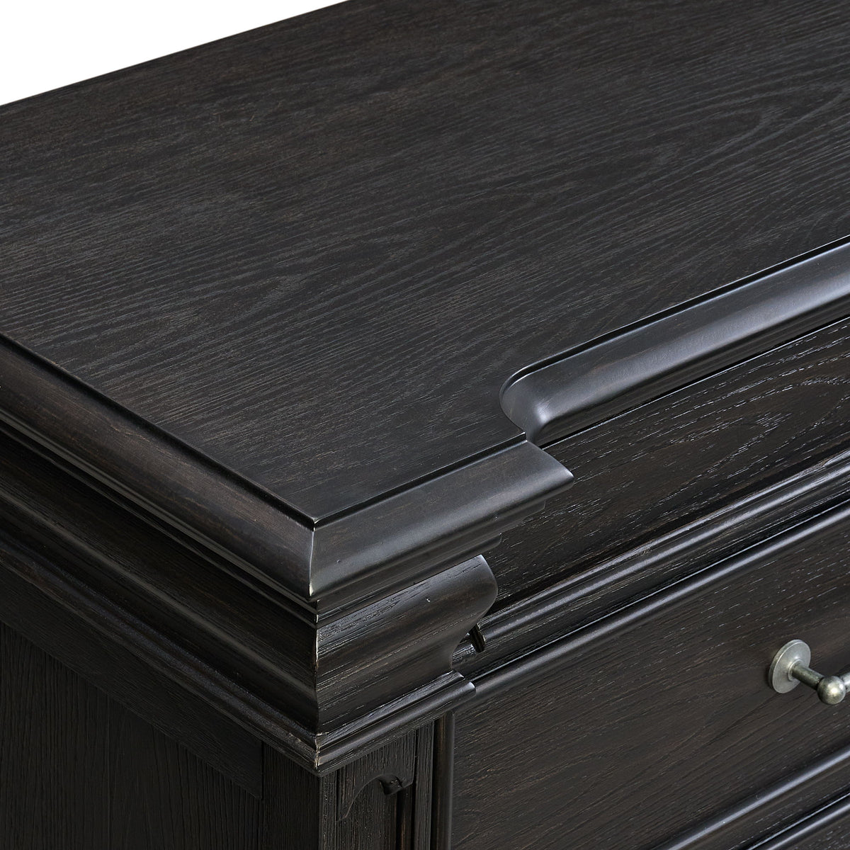 Kings Court 1 Door And 7-Drawer Chest in Black by Elements International, view 3