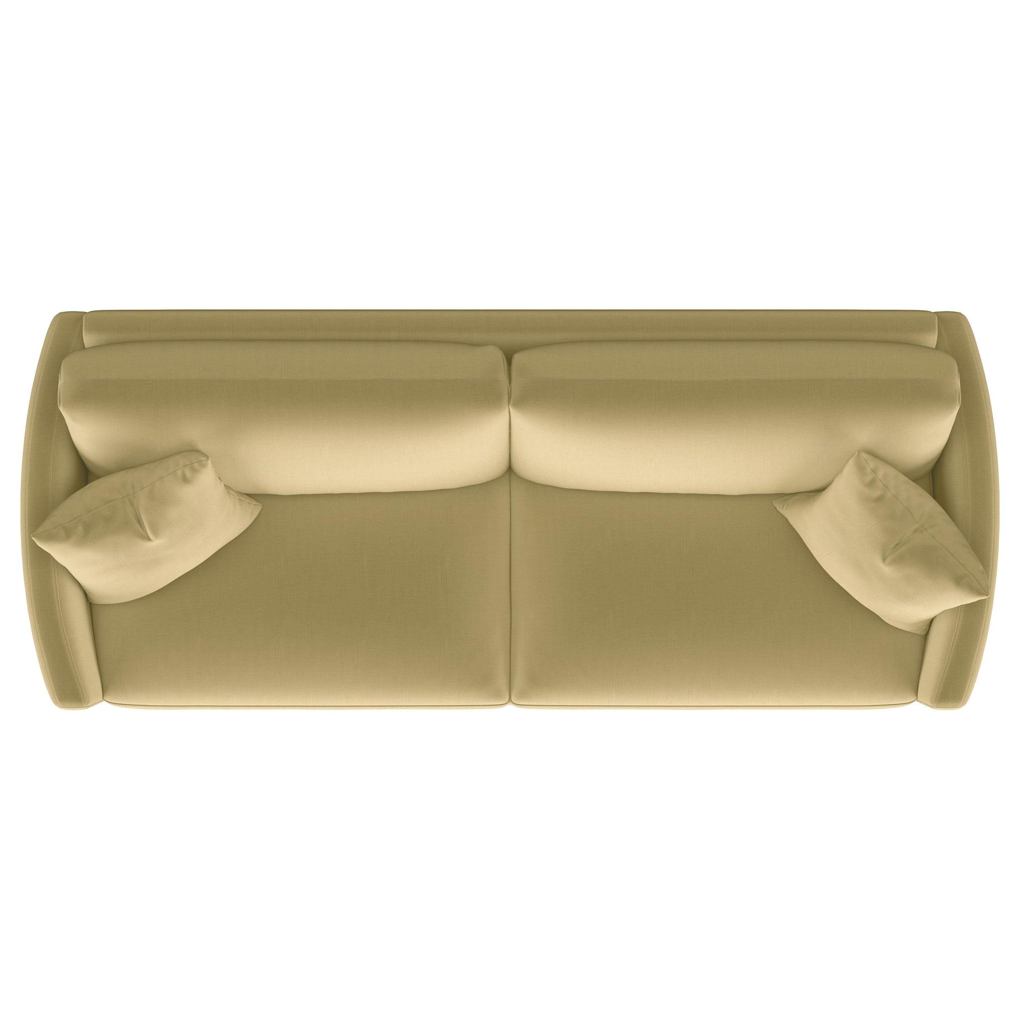 Corliss Upholstered Curved Track Arm Sofa Camel