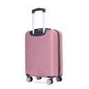 4 Piece Lightweight Suitcase, Makeup Box, Aircraft Wheels