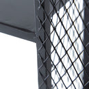 Floating Wine Bar Shelf With Glass Holder And Display Shelves - Black