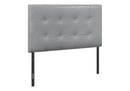 Twin Size, Bed Headboard Only, Upholstered, Transitional - Gray