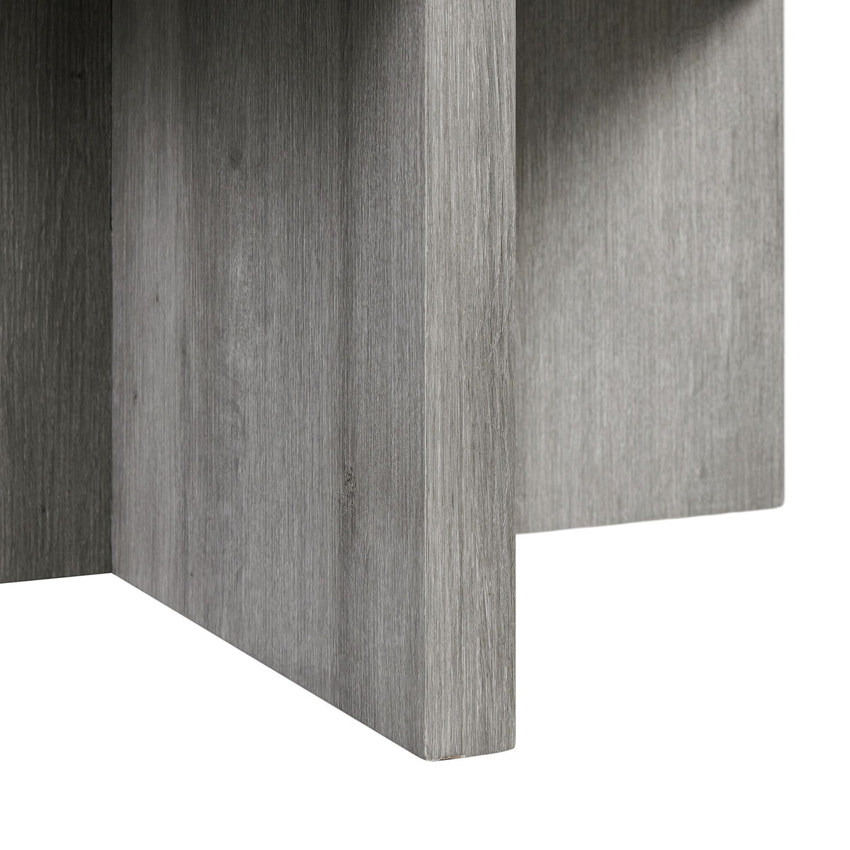 Uster 2 Piece Occasional Set (Coffee Table And End Table) in Light Gray by Elements International, view 3