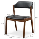 Enzo - Dining Chair (Set of 2) - Black / Brown