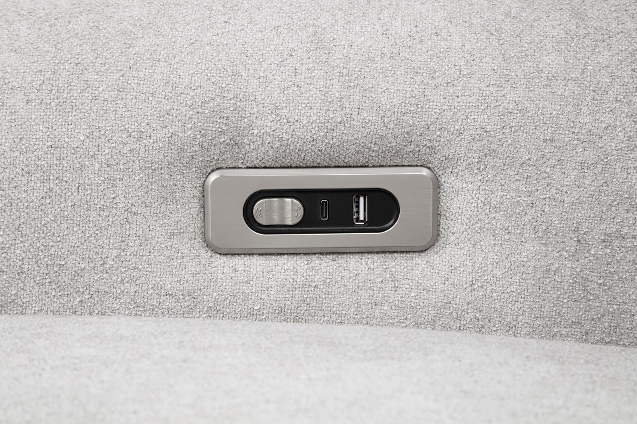 Sylmar 2-piece Chenille Power Reclining Sofa Set Dove Grey