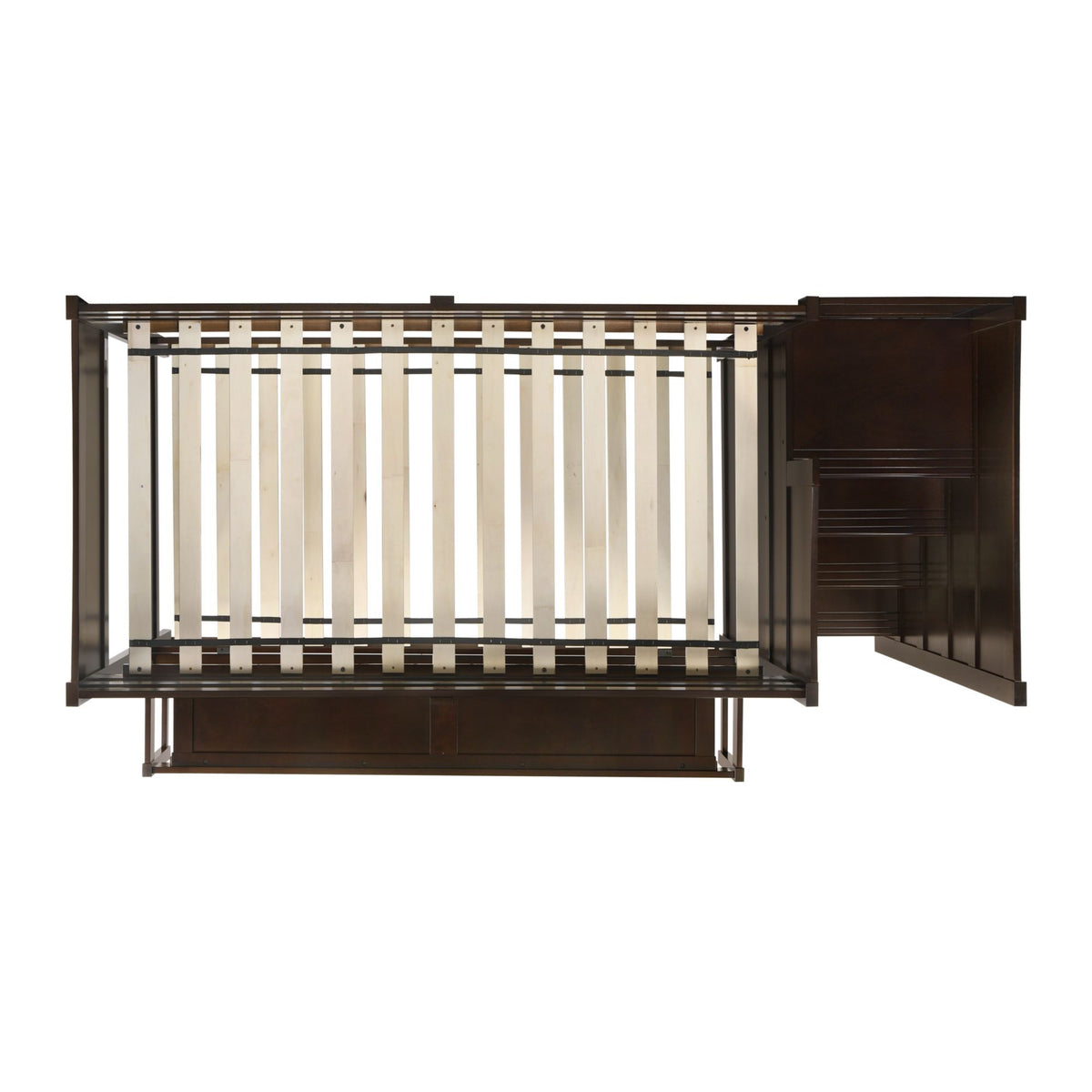 Sami Step Bunk With Right Headboard in Dark Brown by Elements International, view 9
