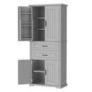 Elegant Multi Functional Storage Cabinet With Slide Rail Drawers, Adjustable Shelves